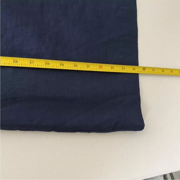 Kensie Woman’s Blue Linen Blend Sleeveless Shift Dress Size 6. Preowned - Picture 4 of 9